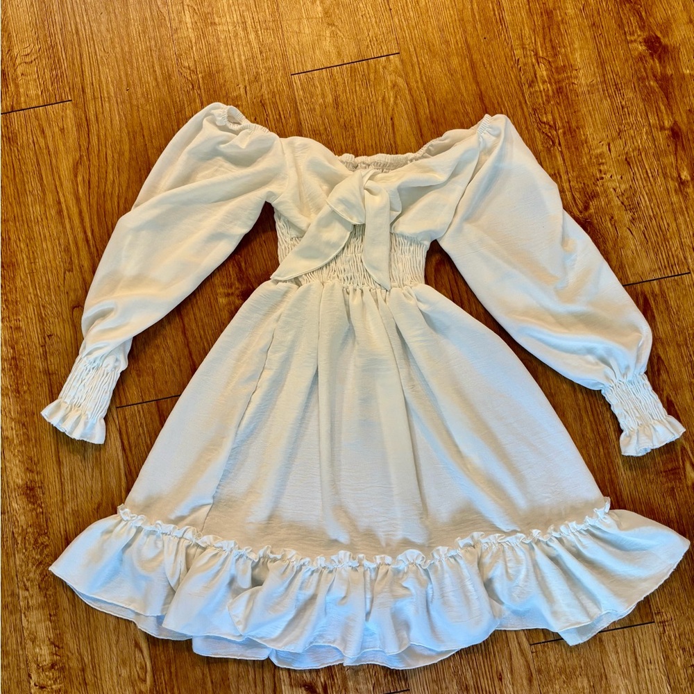 Elegant White boho Dress